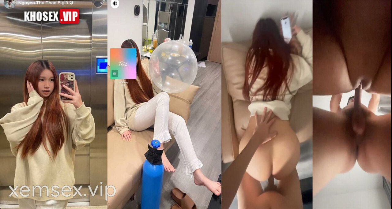 Poster of Clip sex việt Doggy gái xinh Nguyễn Thu Thảo như máy khâu làm lồn em co giật