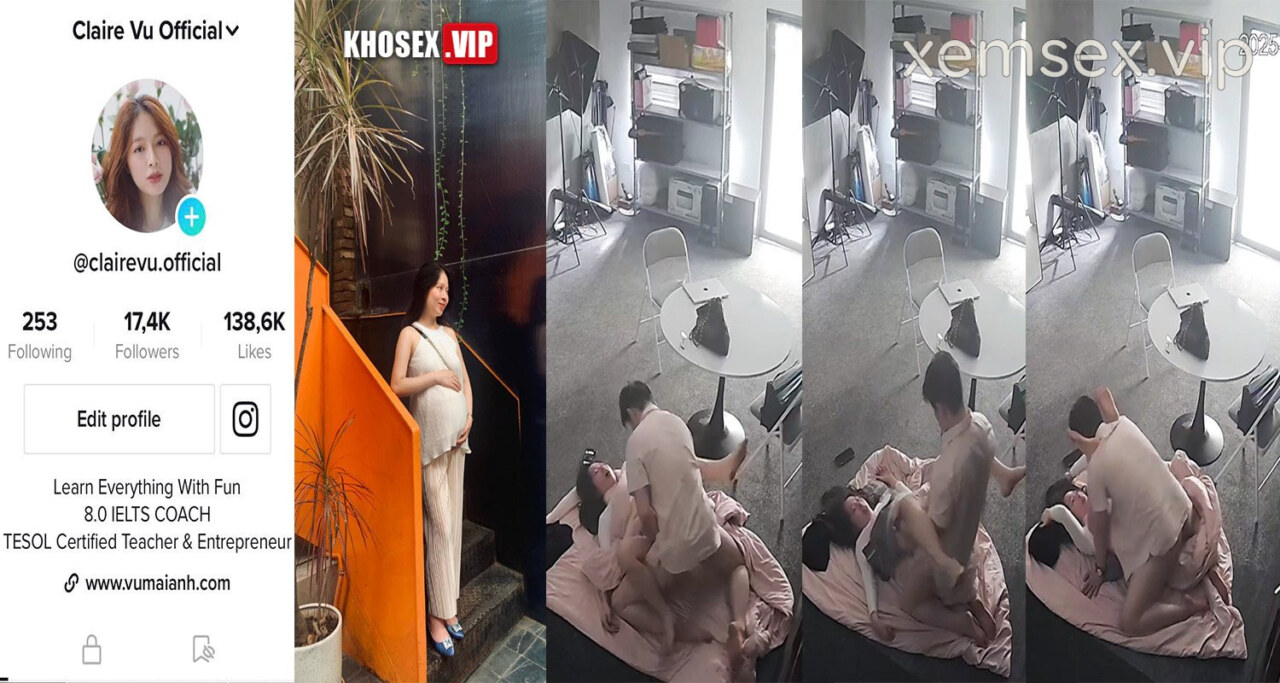 Poster of Hack Camera Clip nóng Cô giáo Vũ Mai Anh dạy Tiếng Anh lộ clip sex địt nhau với học viên (Full Clip)
